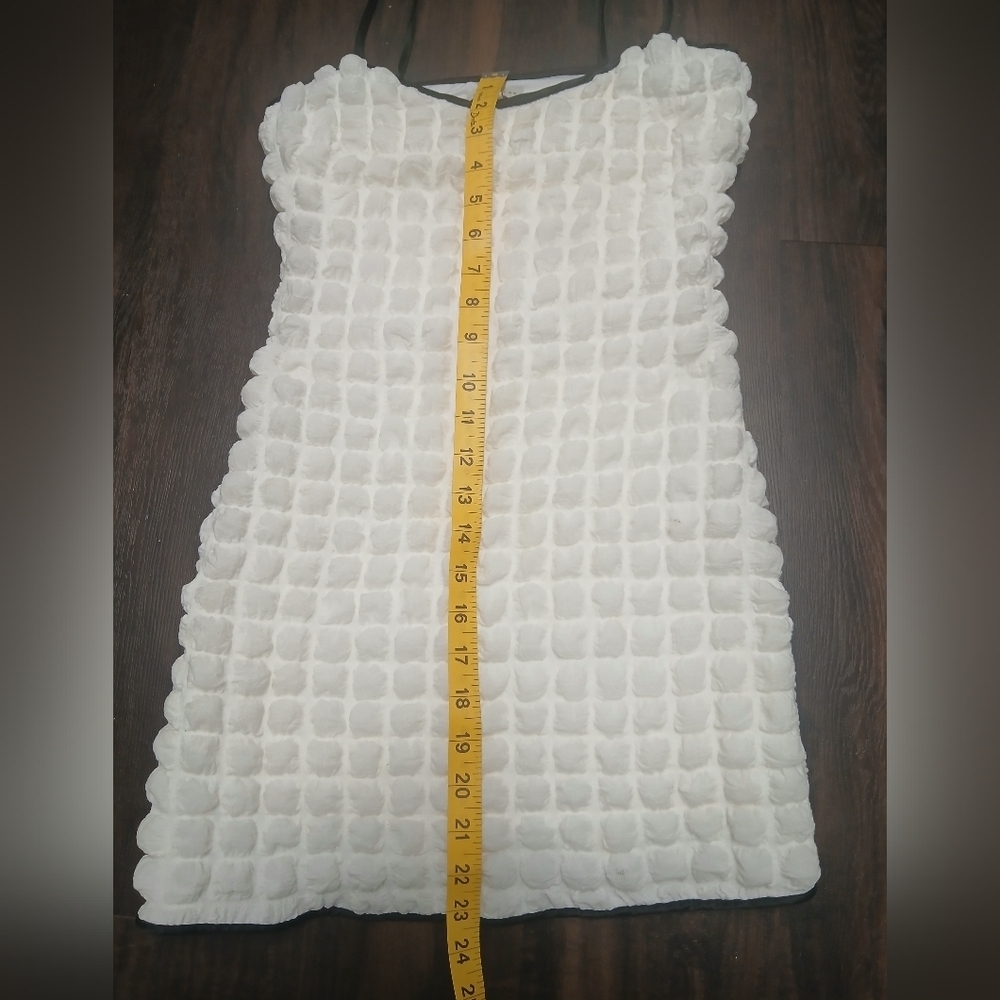 Adelyn Rae Cream Textured Mini Dress - Picture 5 of 7
